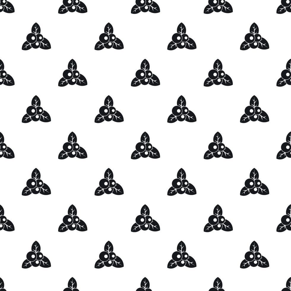 Cranberry pattern, simple style vector