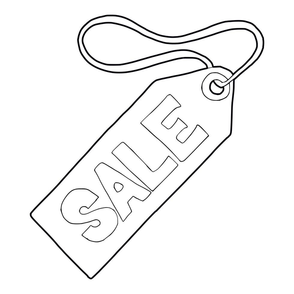 Sale tag icon outline style 14703894 Vector Art at Vecteezy