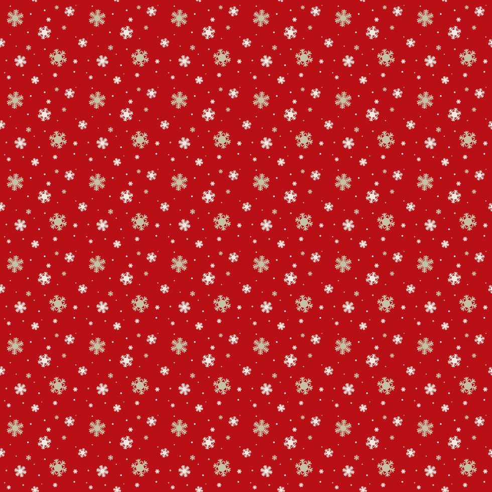 Christmas vector seamless patterns or textures set, white snowflake on red background, Digital paper seamless for background desktop, phone wallpaper, printable to fabric, wrapping