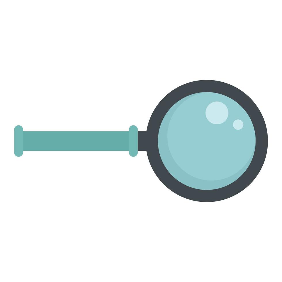 Magnifier icon, flat style 14704025 Vector Art at Vecteezy