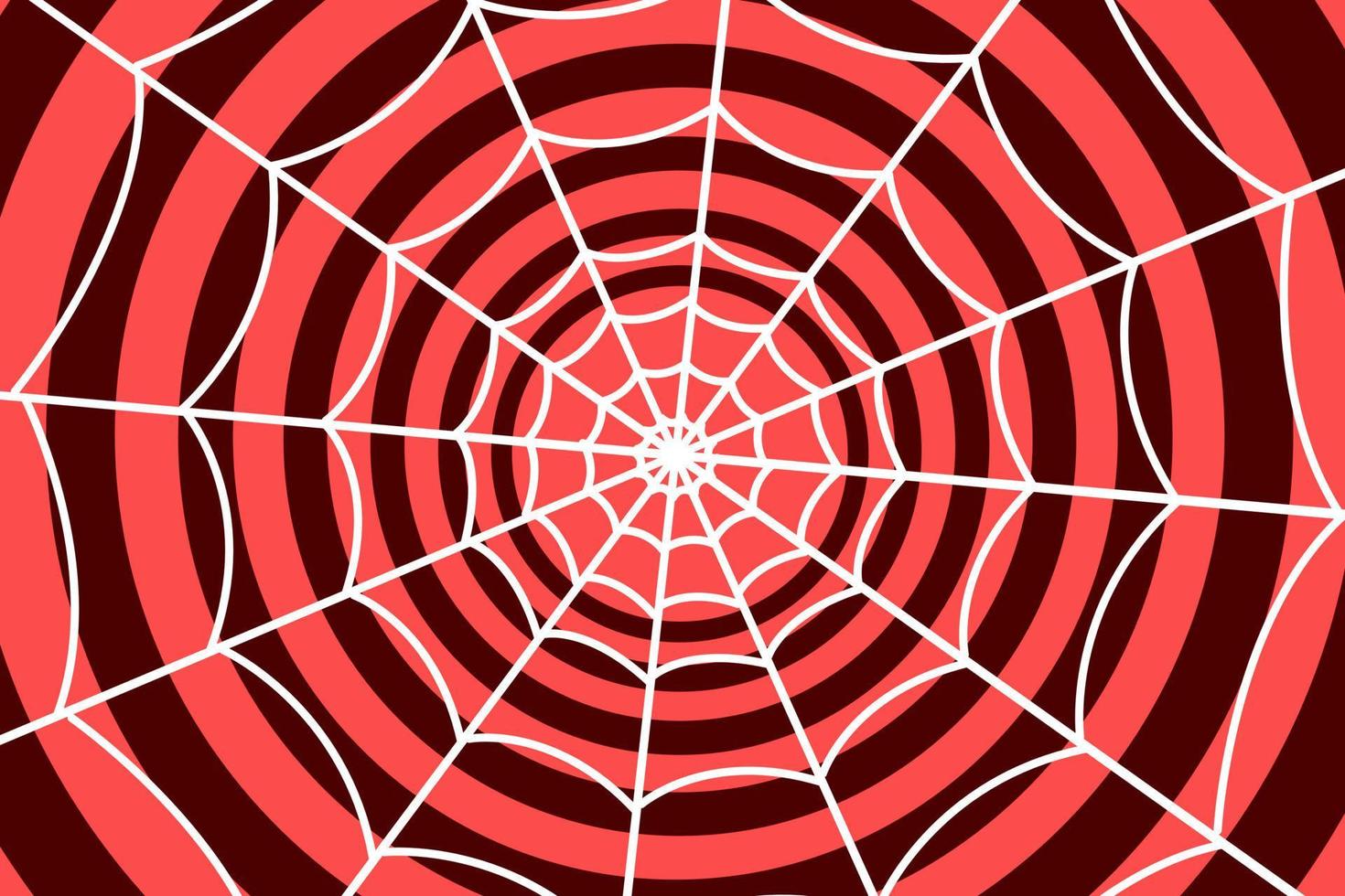 Fondo fractal abstracto con círculos, fondo de telaraña roja vector