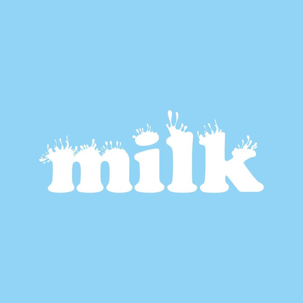 The Milk logo vector design