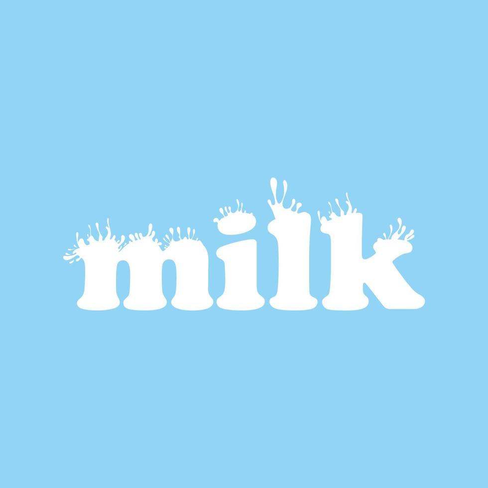 el diseño del vector del logotipo de la leche