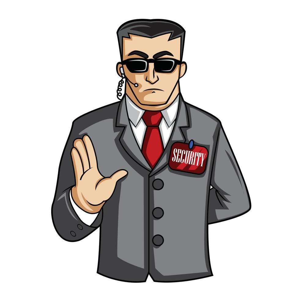 Security Man Illustration vector