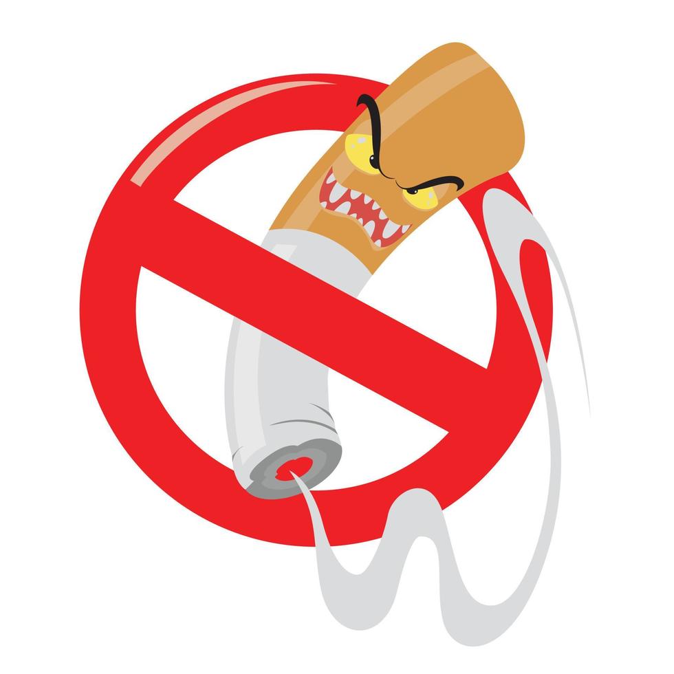 No Smoking Sign Illustration vector