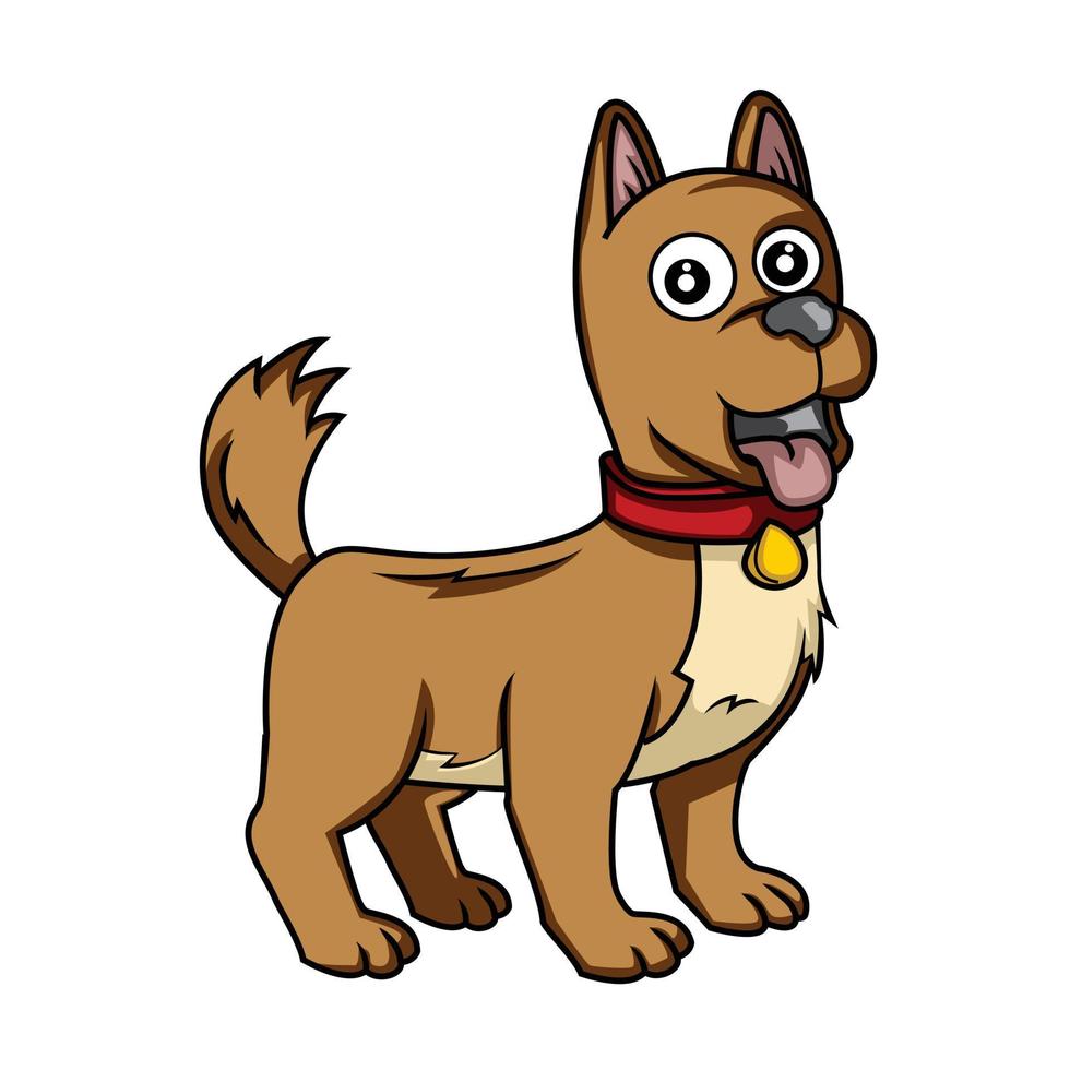 ilustración de mascota de perro vector