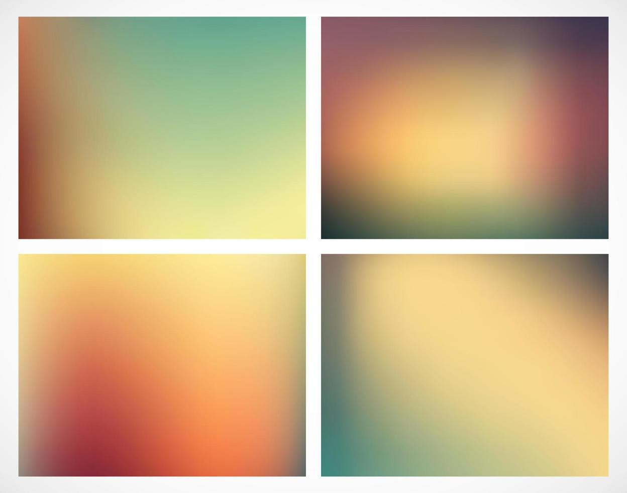 Collection of Vector abstract smooth blur backgrounds. Backdrops set for your design,   wallpaper. Template with color transition, gradient