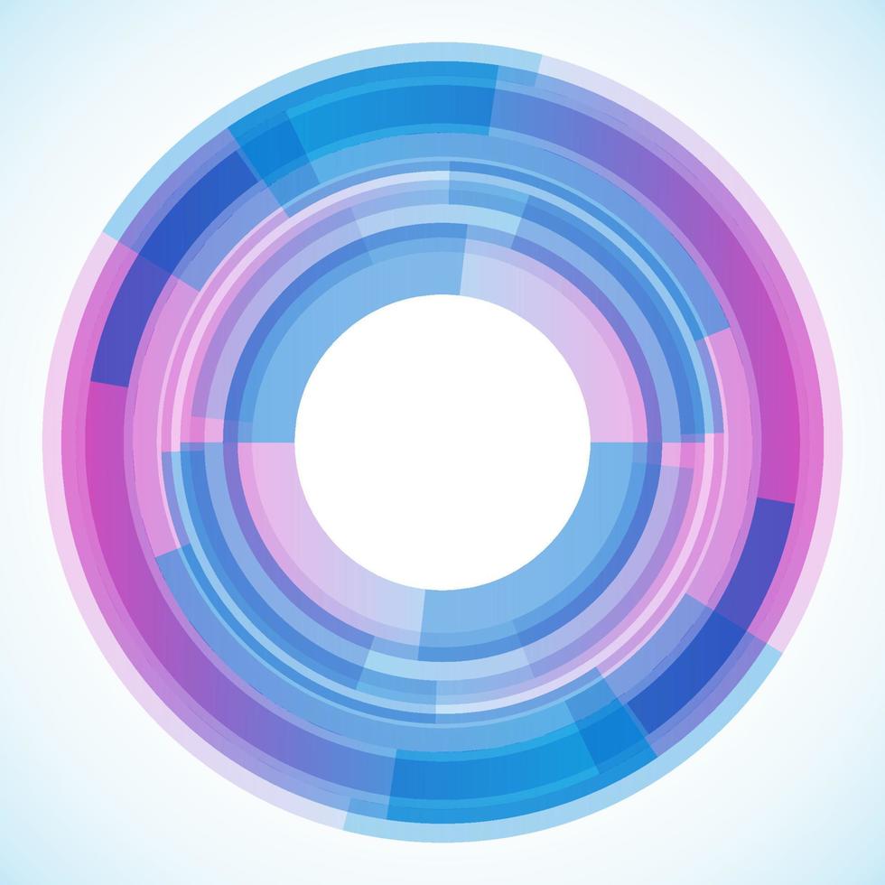 Geometric frame from circles, vector abstract background, wallpaper