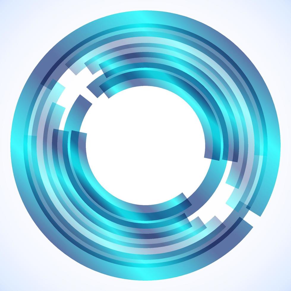 Geometric frame from circles, vector abstract background, wallpaper