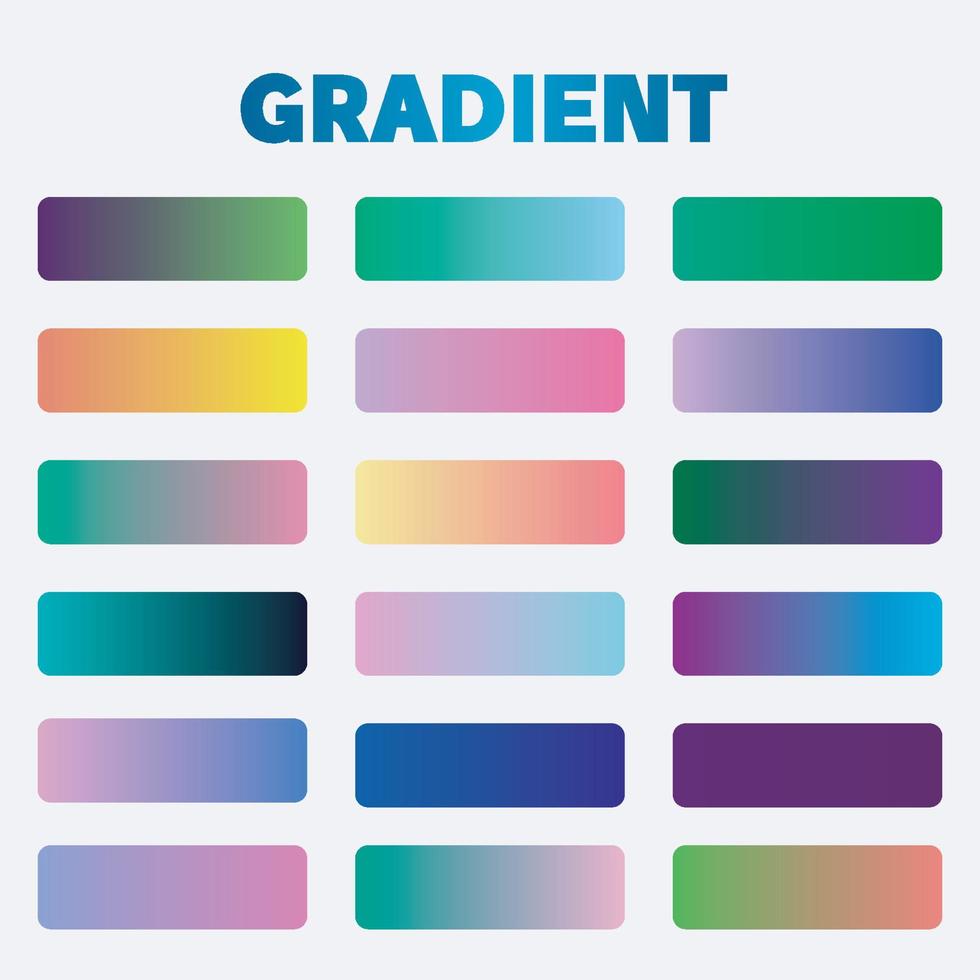 Gradient cover set, colorful gradients, blurred colors vector