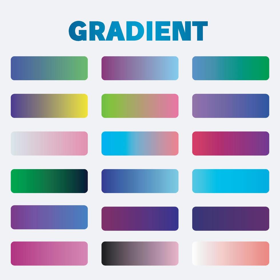 Gradient cover set, colorful gradients, blurred colors vector