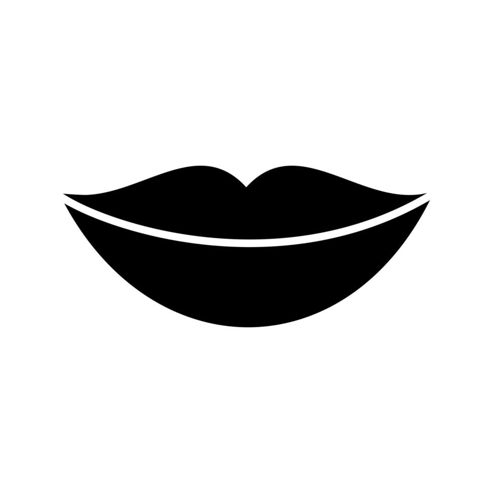 icono de vector de labios