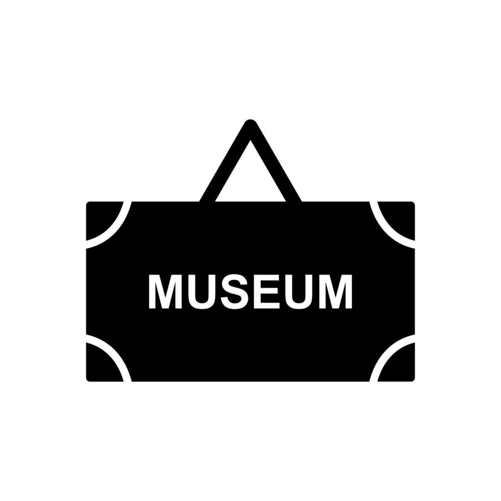 Museum Tag Vector Icon