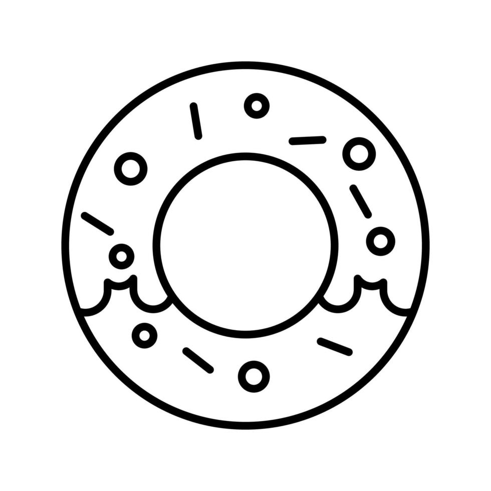 icono de vector de donut