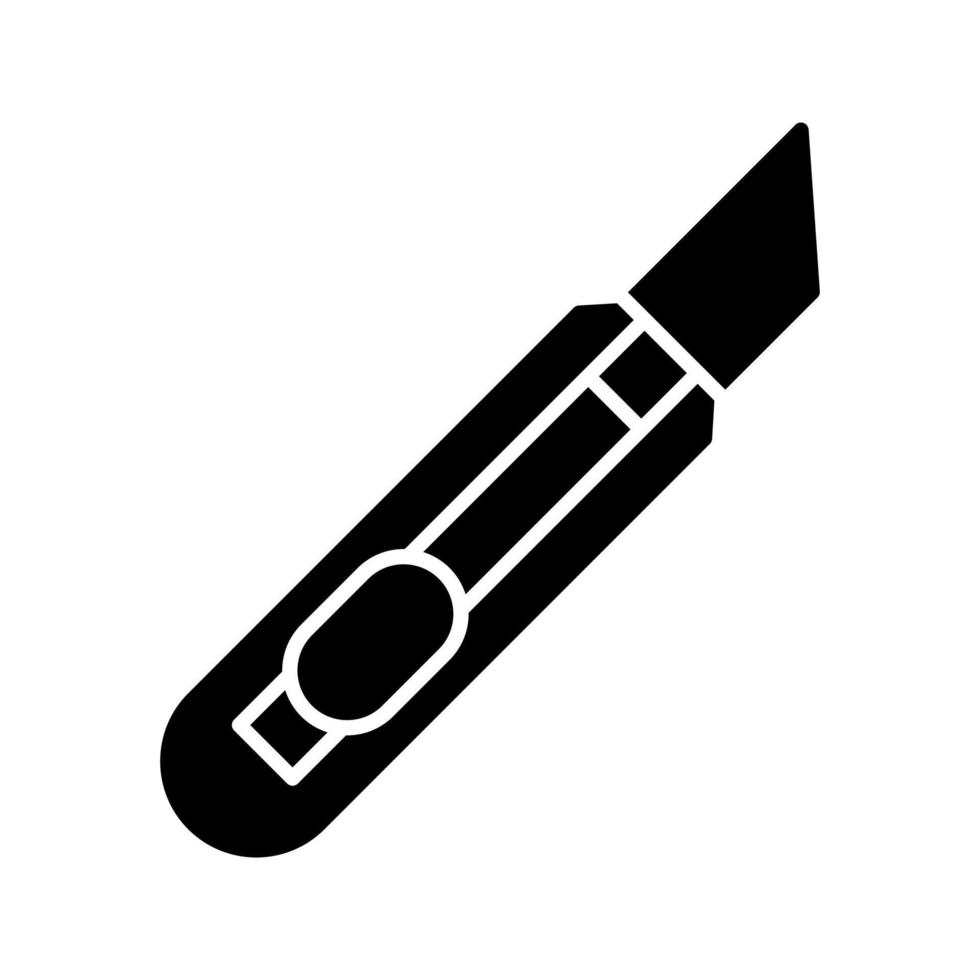 icono de vector de cuchillo de papelería