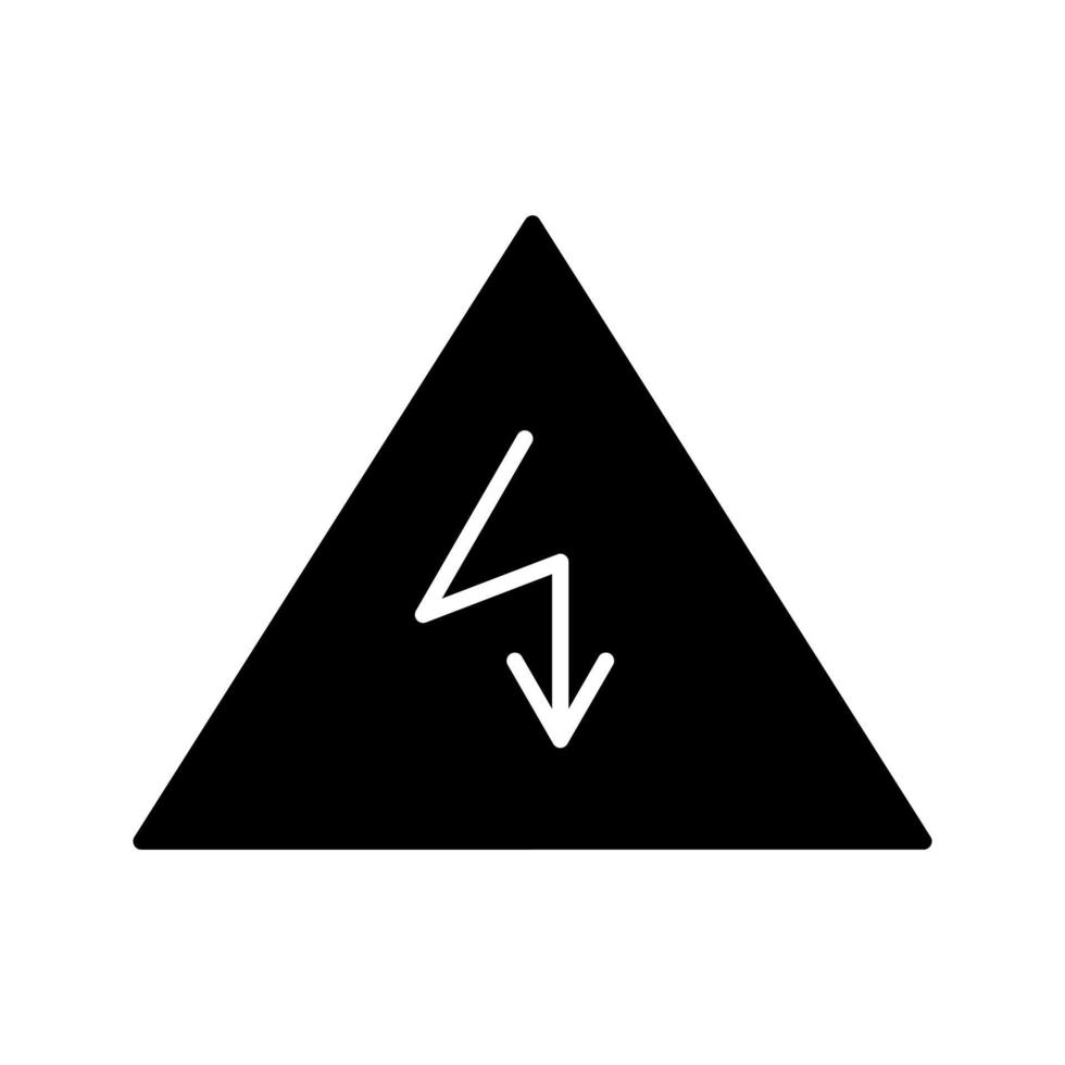 Unique Electricity Danger Vector Icon