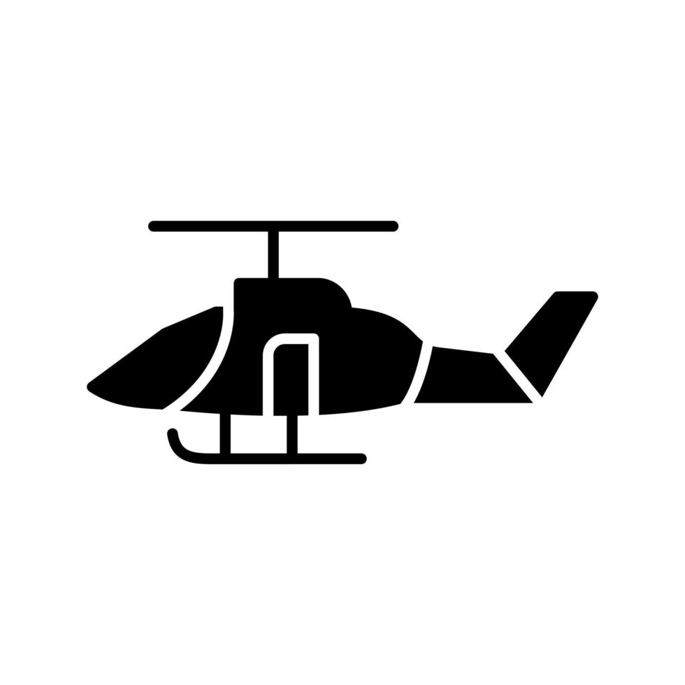 icono de vector de helicóptero militar