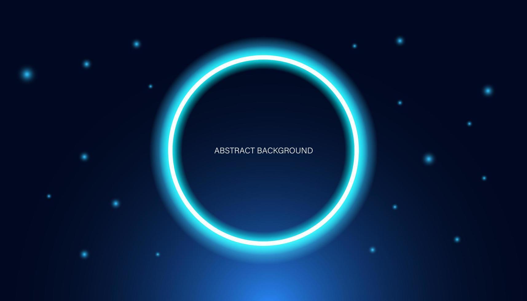 Abstract modern background, digital concept, blue with digital light circles. vector