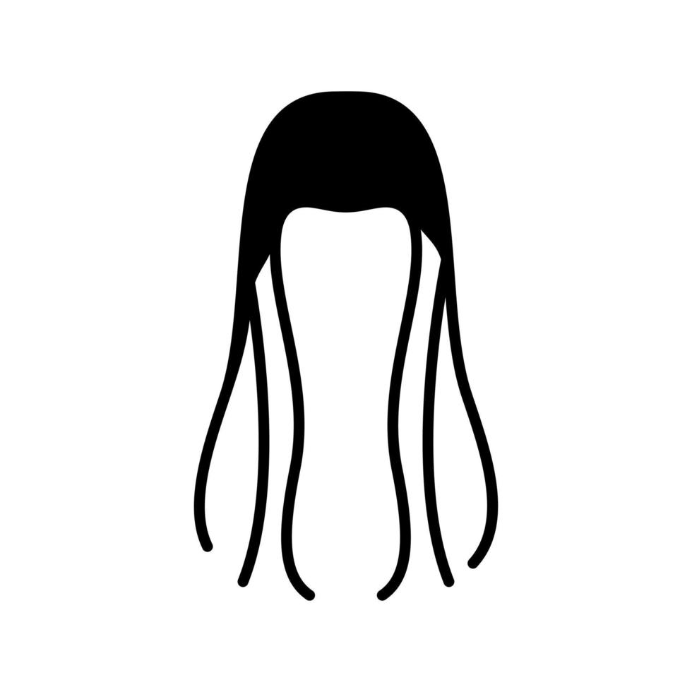 icono de vector de cabello