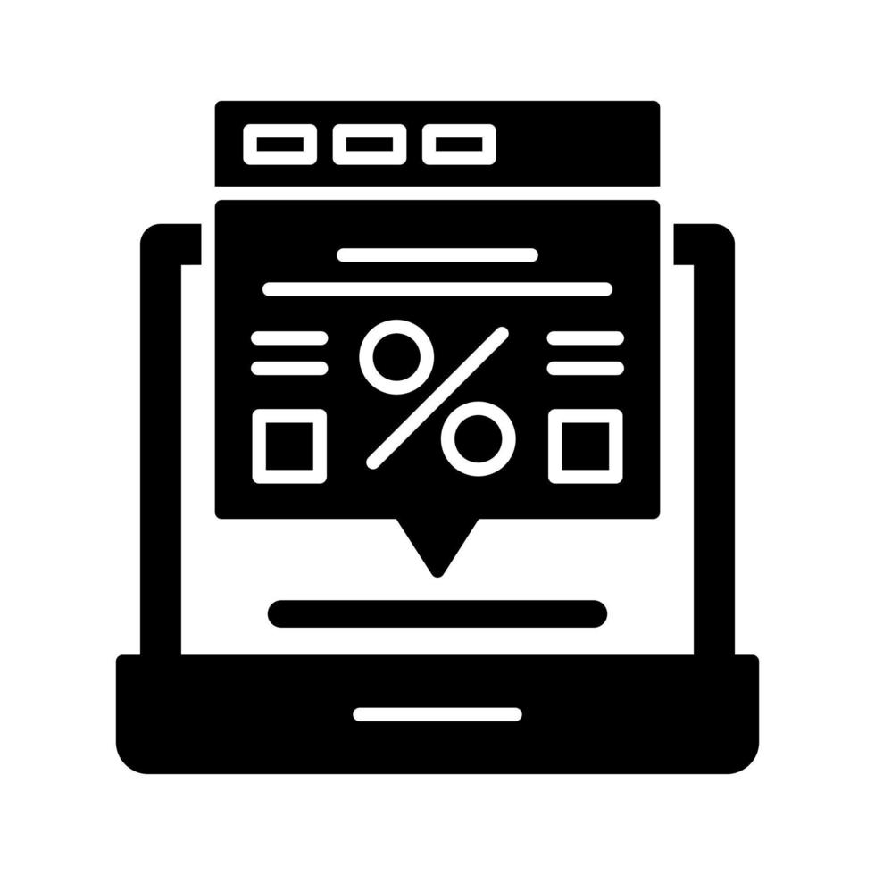 Online Discount Vector Icon