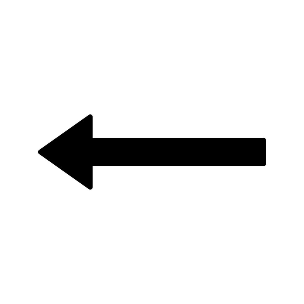 Unique Left Arrow Vector Icon