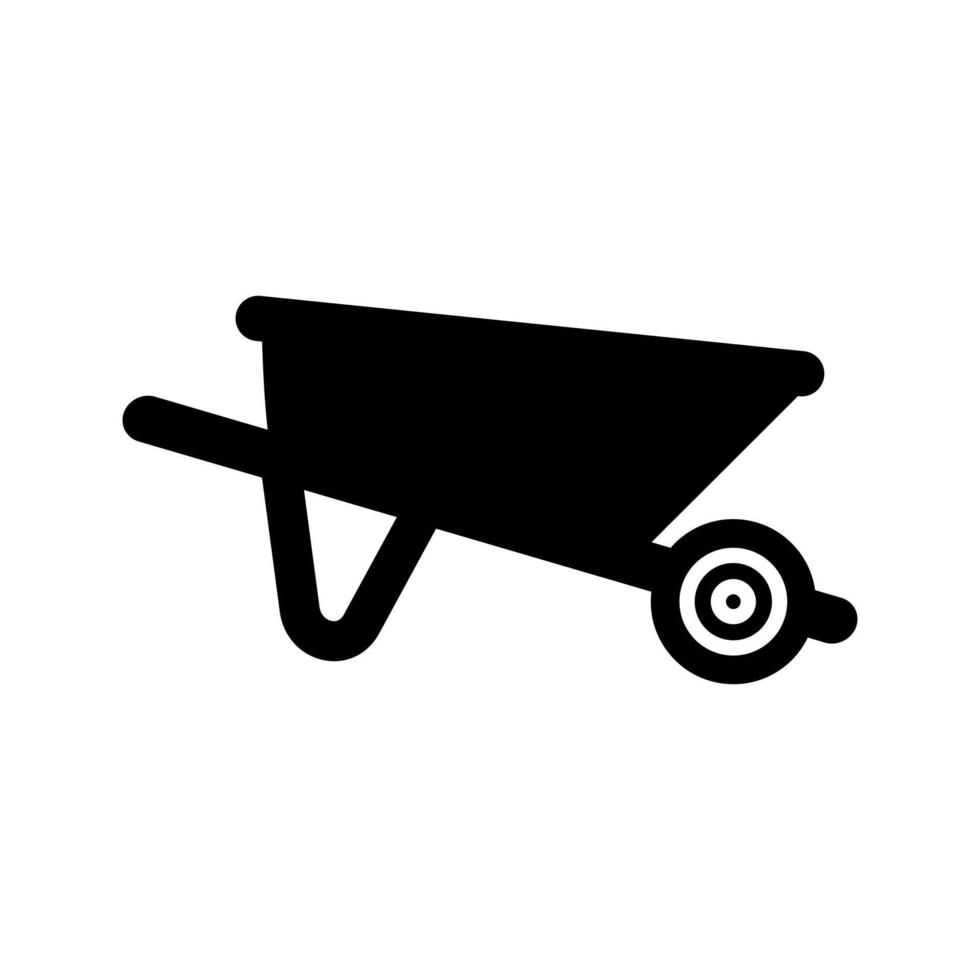 Wheelbarrow Vector Icon 14705386 Vector Art at Vecteezy