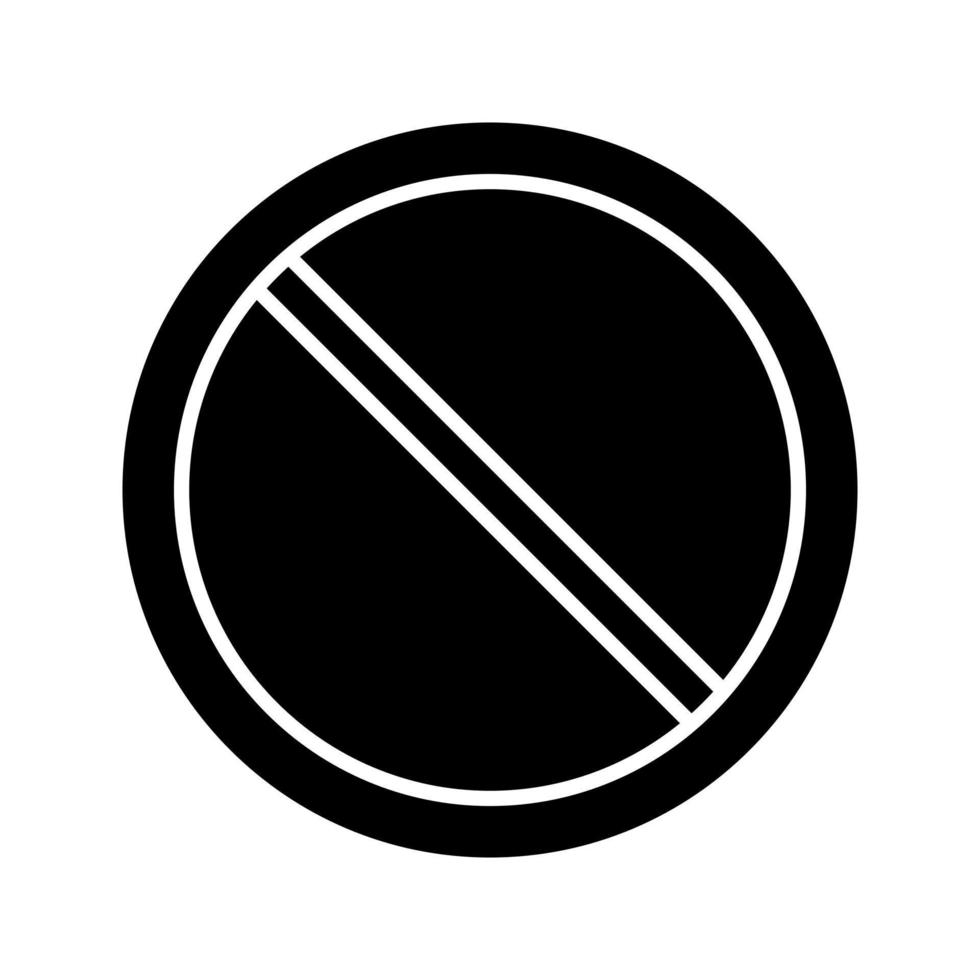 Prohibited Vector Icon