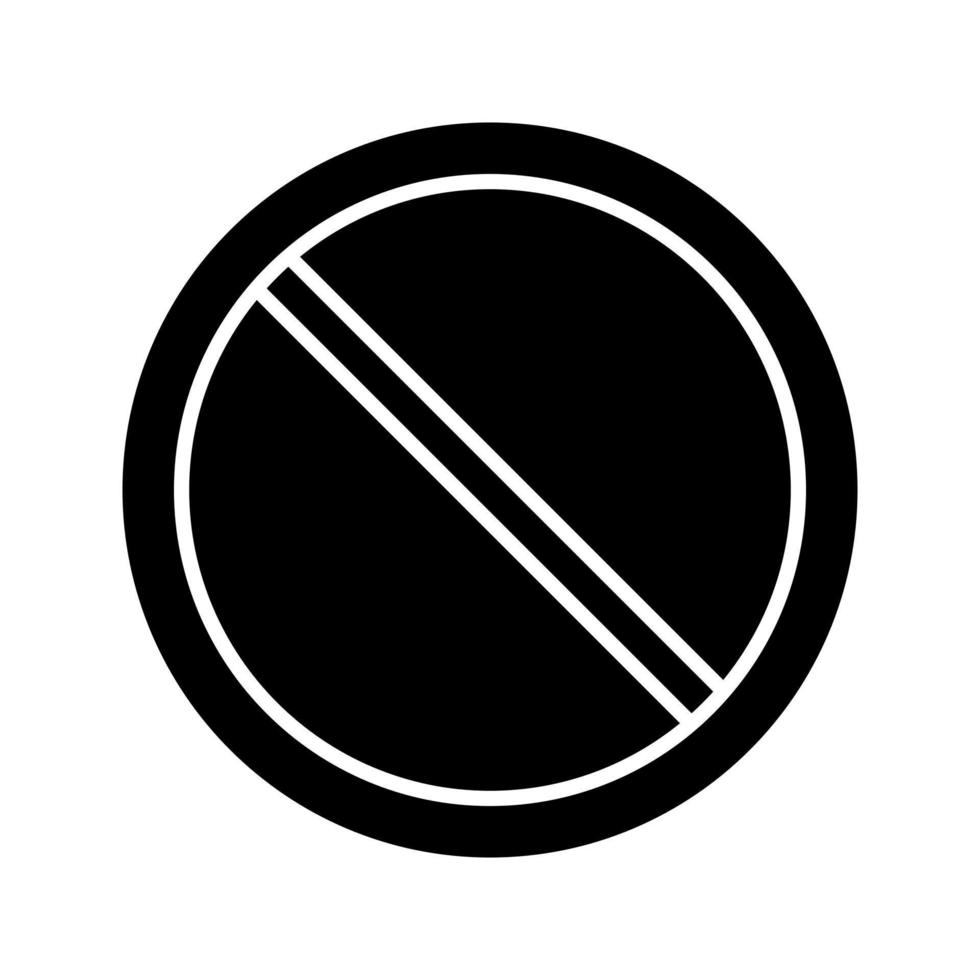 icono de vector prohibido