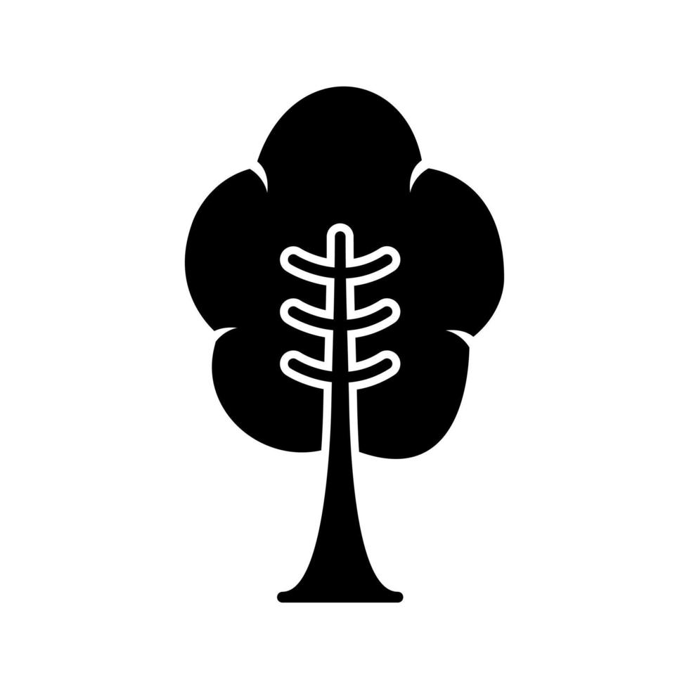 icono de vector de árbol