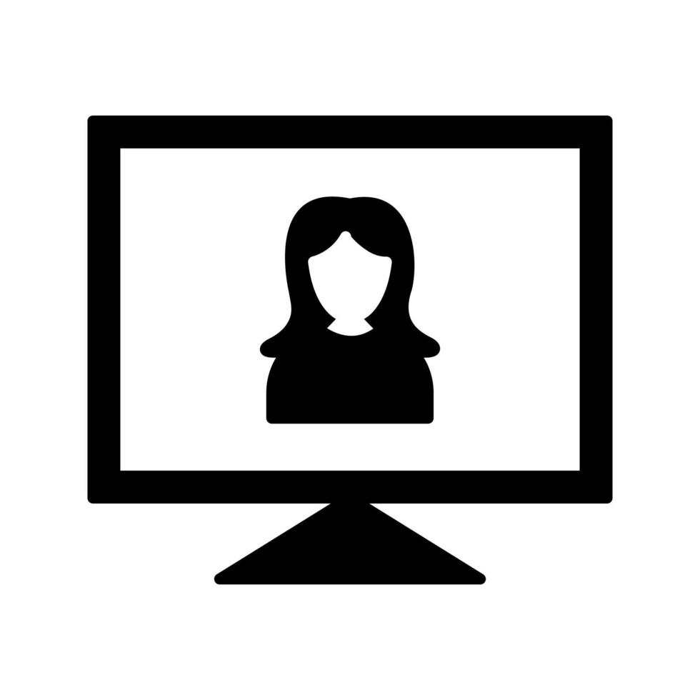 Female Visitor Vector Icon