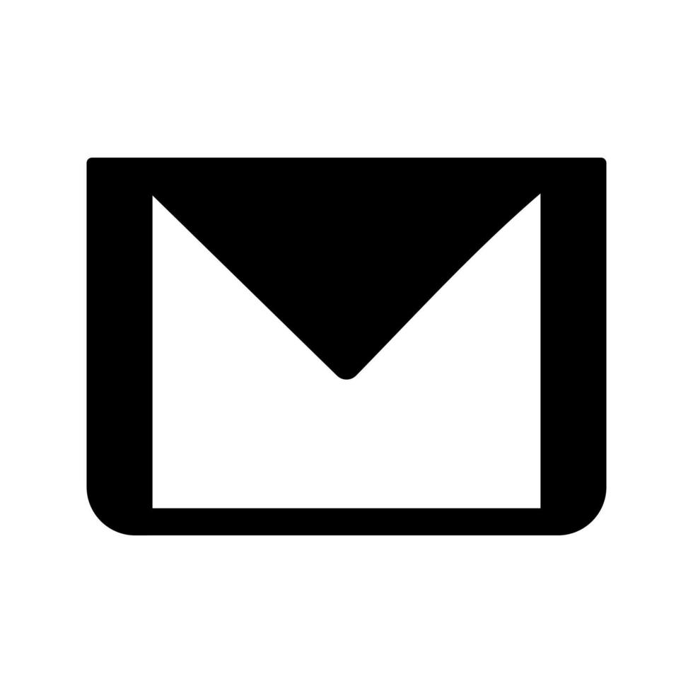 icono de vector de correo electrónico único