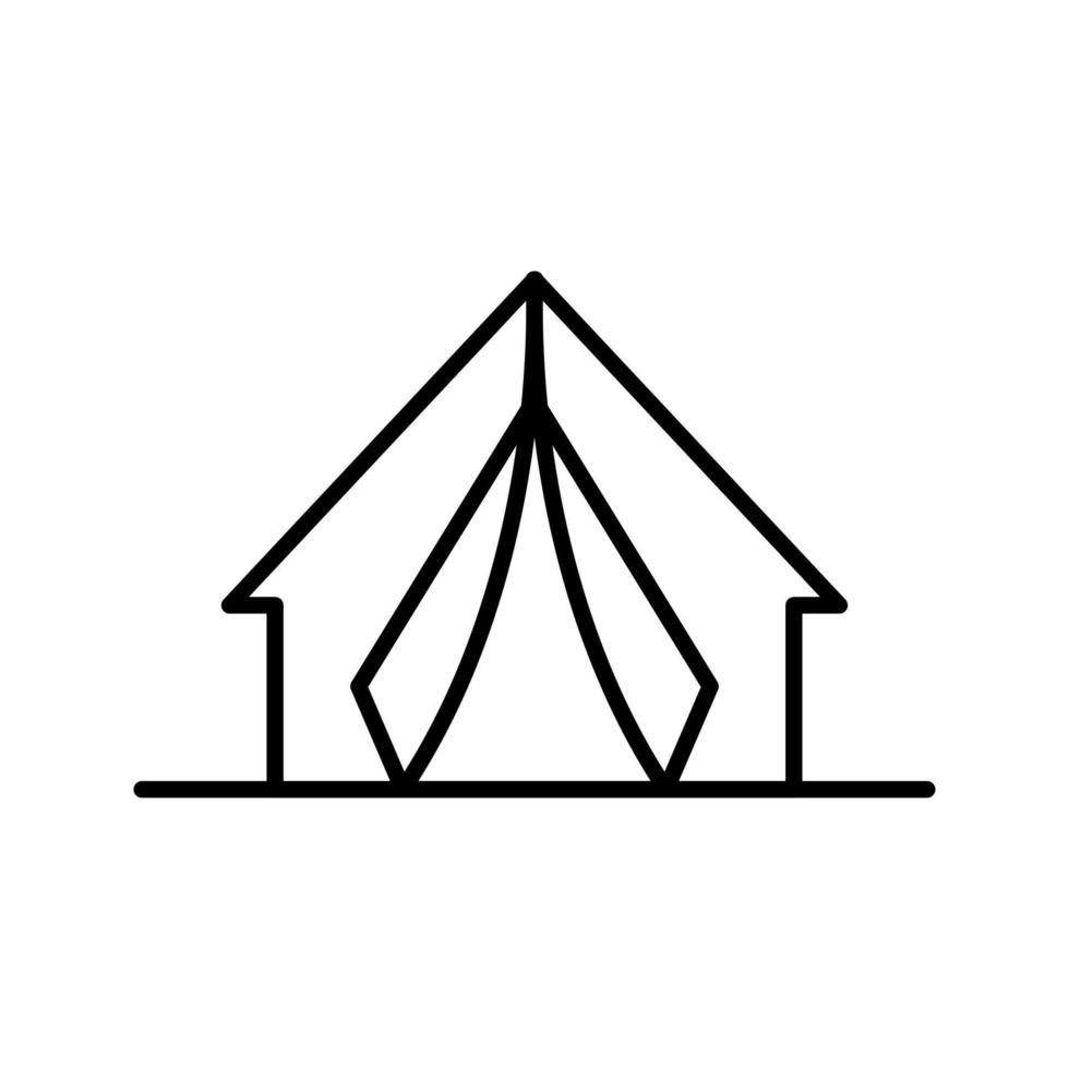 icono de vector de campamento