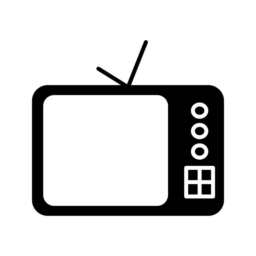 TV Set Vector Icon