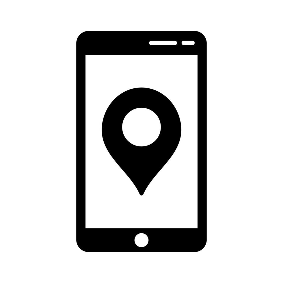 icono de vector de servicio gps único