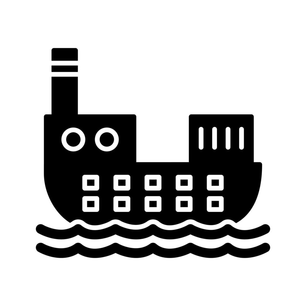 Cargo Ship Vector Icon