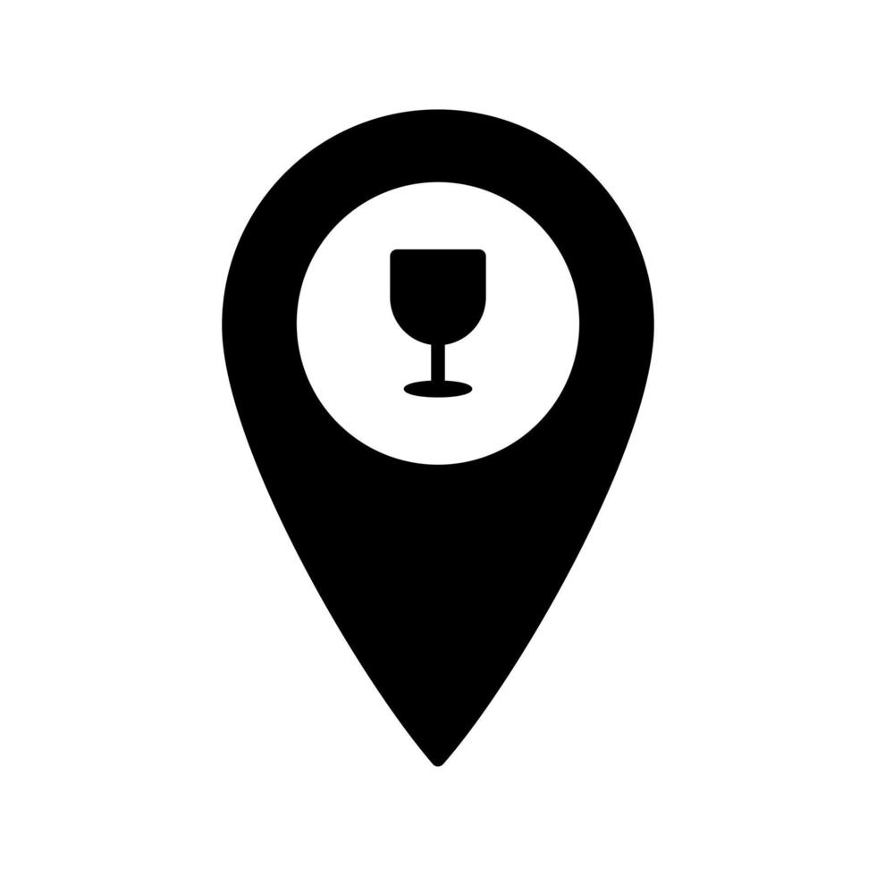 Unique Bar Location Vector Icon