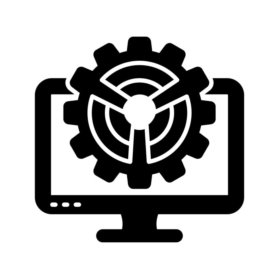 Monitor Vector Icon