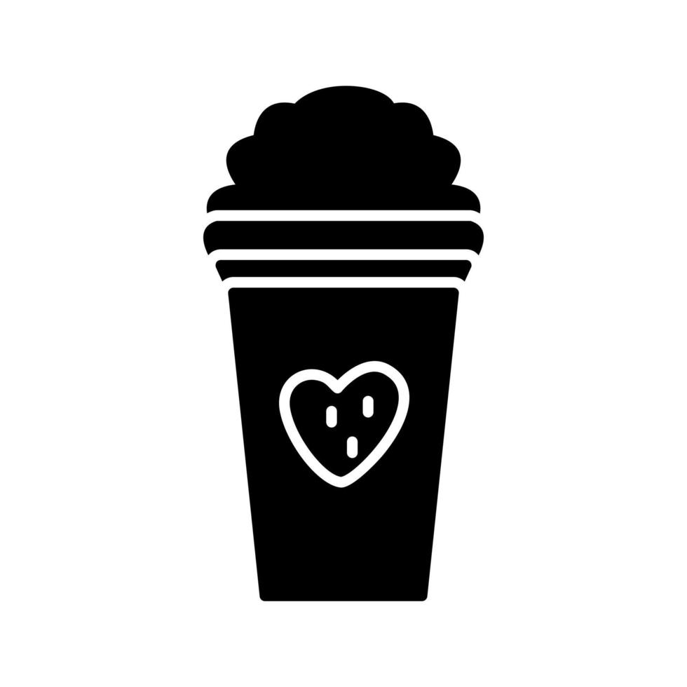 Unique Strawberry Milkshake Vector Icon