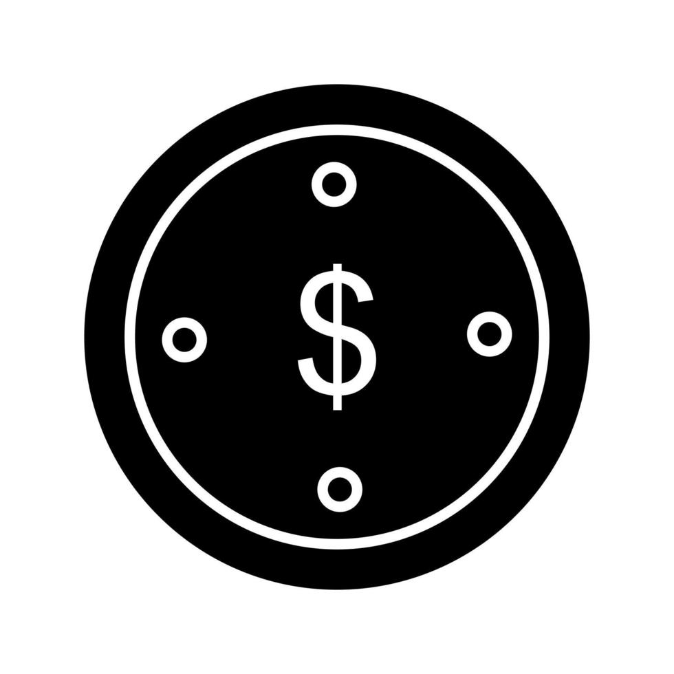 icono de vector de moneda de dólar