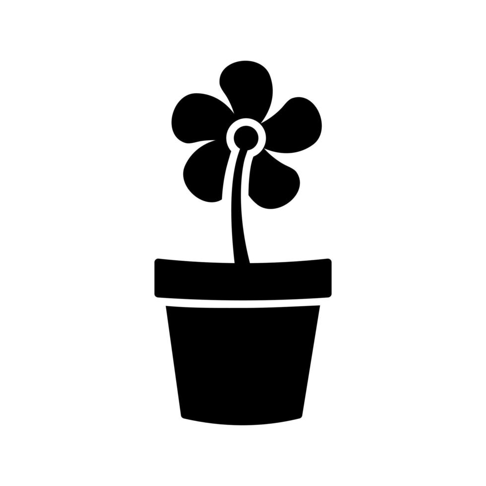 Flower Pot Vector Icon