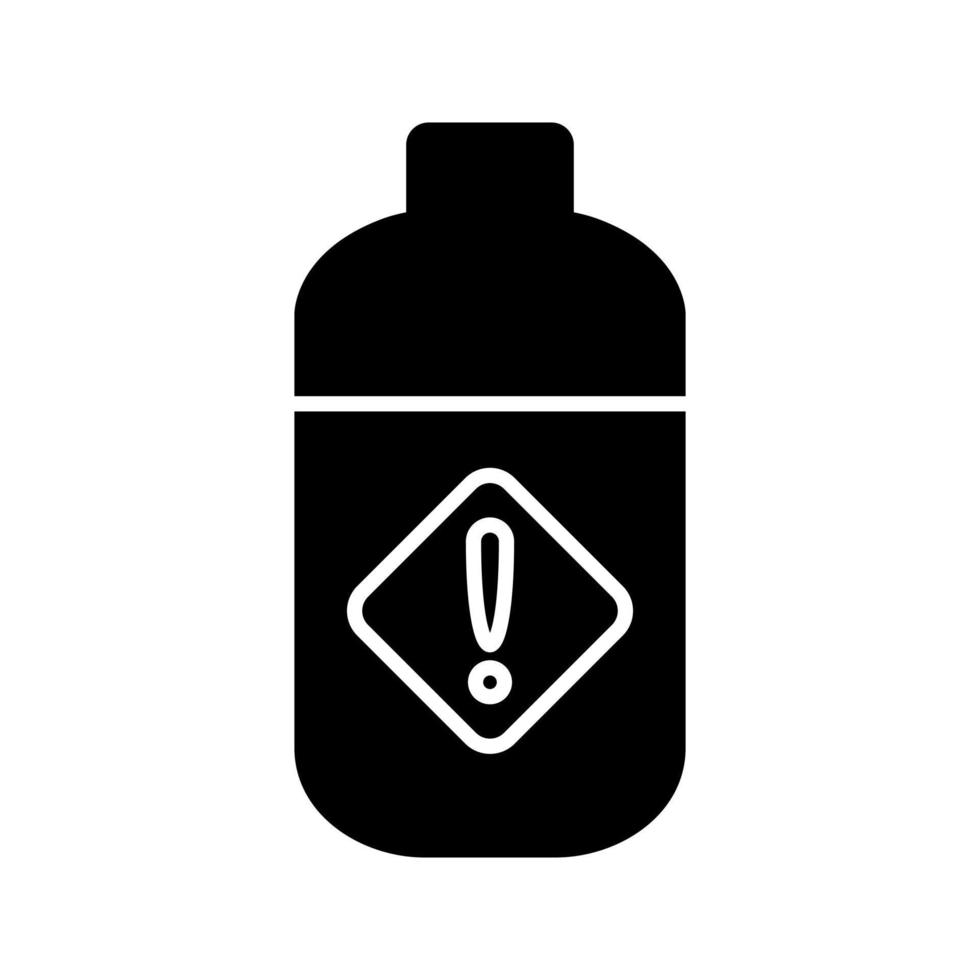 Pesticide Bottle Vector Icon