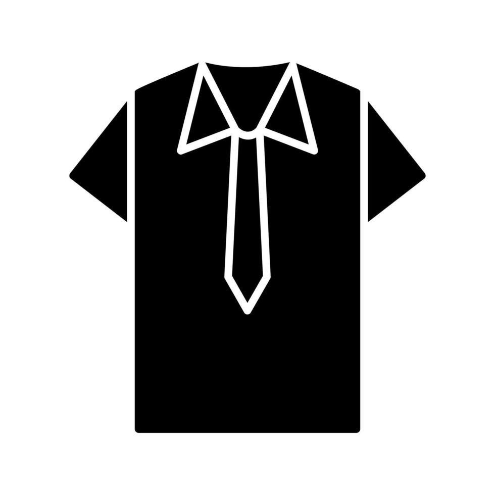 icono de vector de camisa y corbata