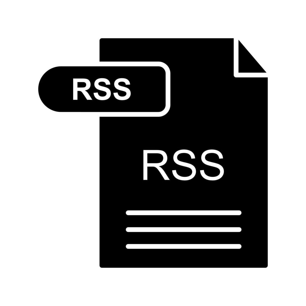 icono de vector de rss