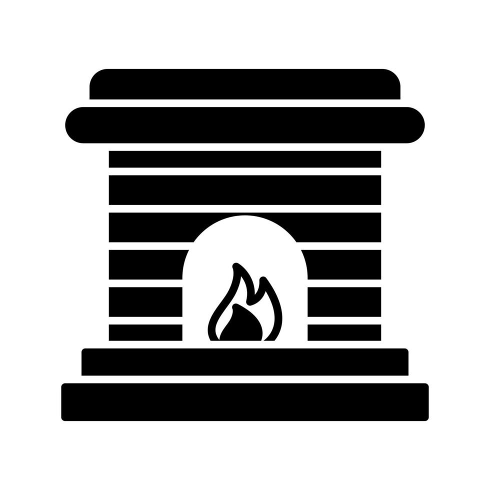 icono de vector de chimenea