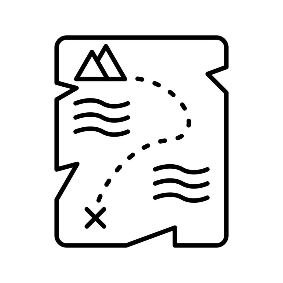Treasure Map Vector Icon