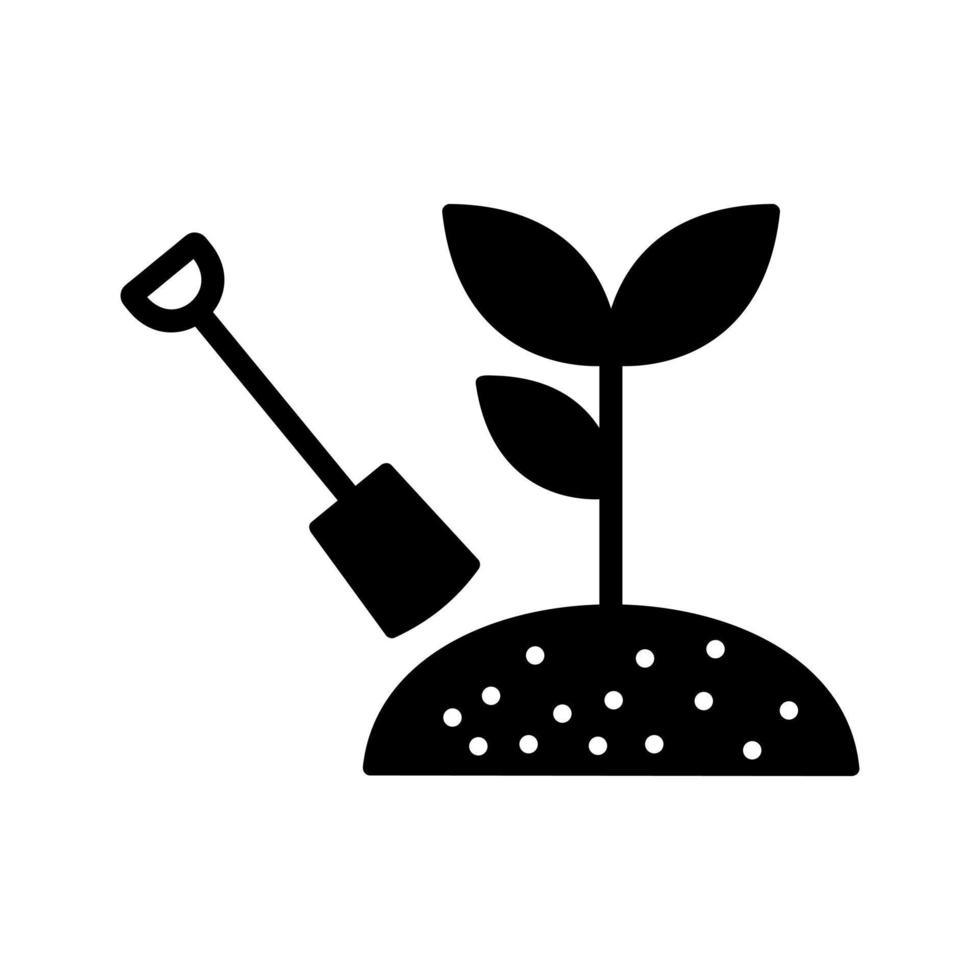 icono de vector de plantación