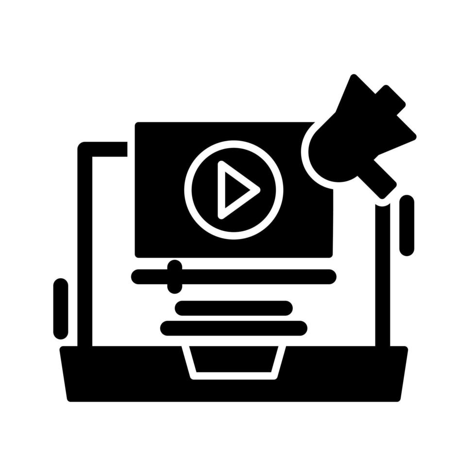 Video Marketing Vector Icon