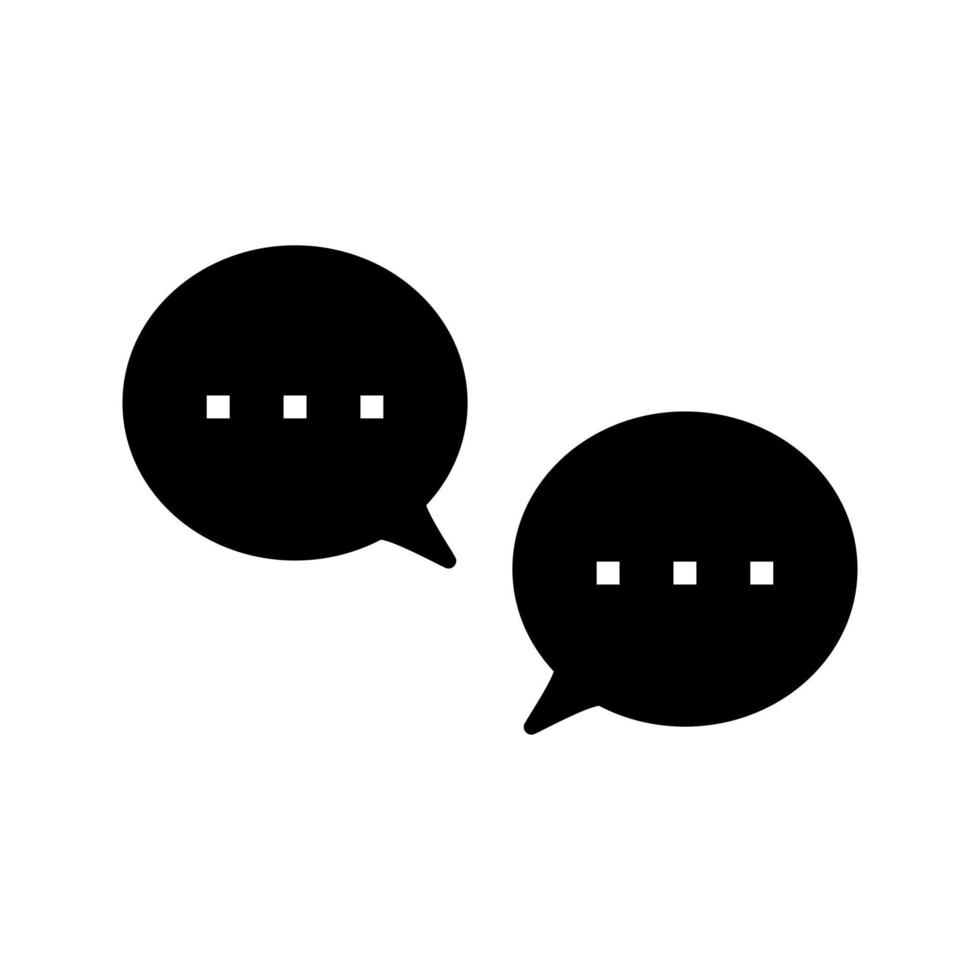 Unique Conversation Bubbles Vector Icon