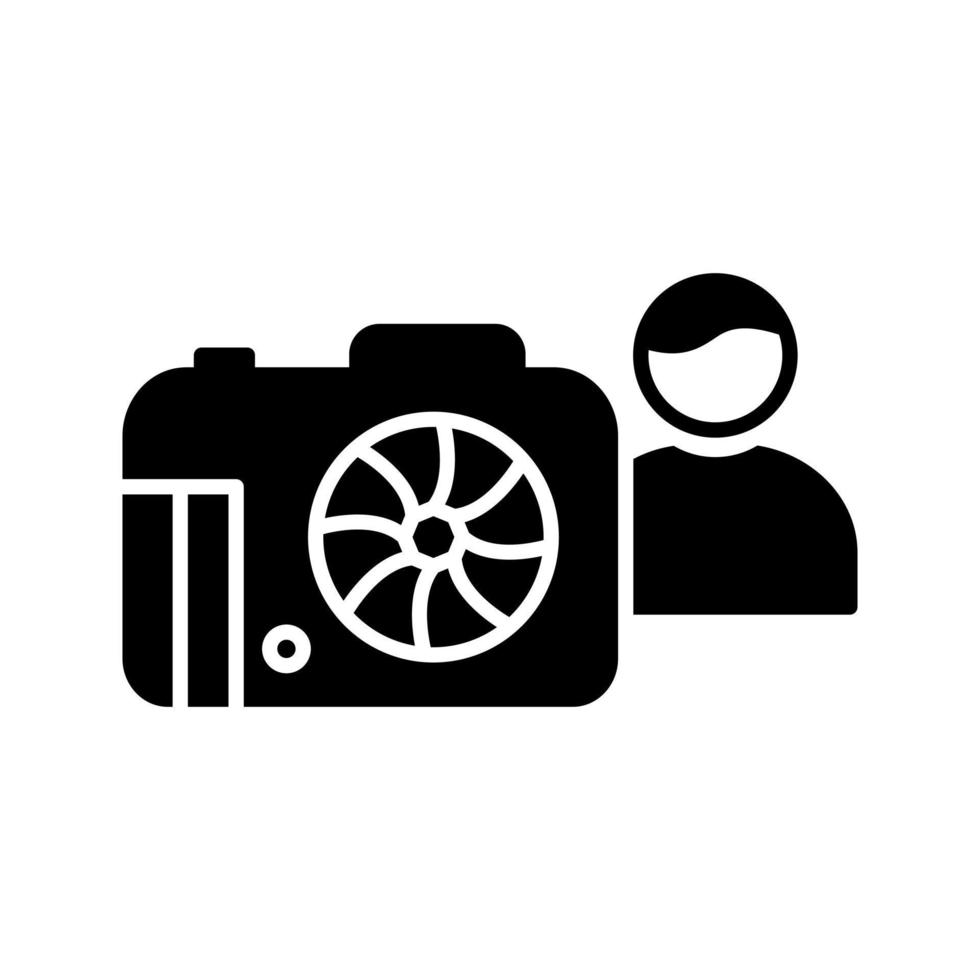 icono de vector de fotógrafo único