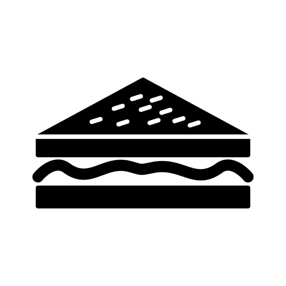 icono de vector de sándwich único